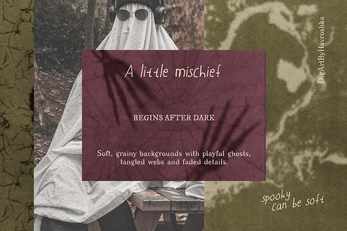 October Mischief Halloween Textures, a Background Graphic by DigARTbyHavroshka (Photo 5 of 13)