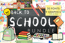 Back to School Fonts & Graphics