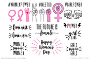 Womes's day, feminist set, vector, a Graphic by Illustree (Thumbnail 1 of 3)
