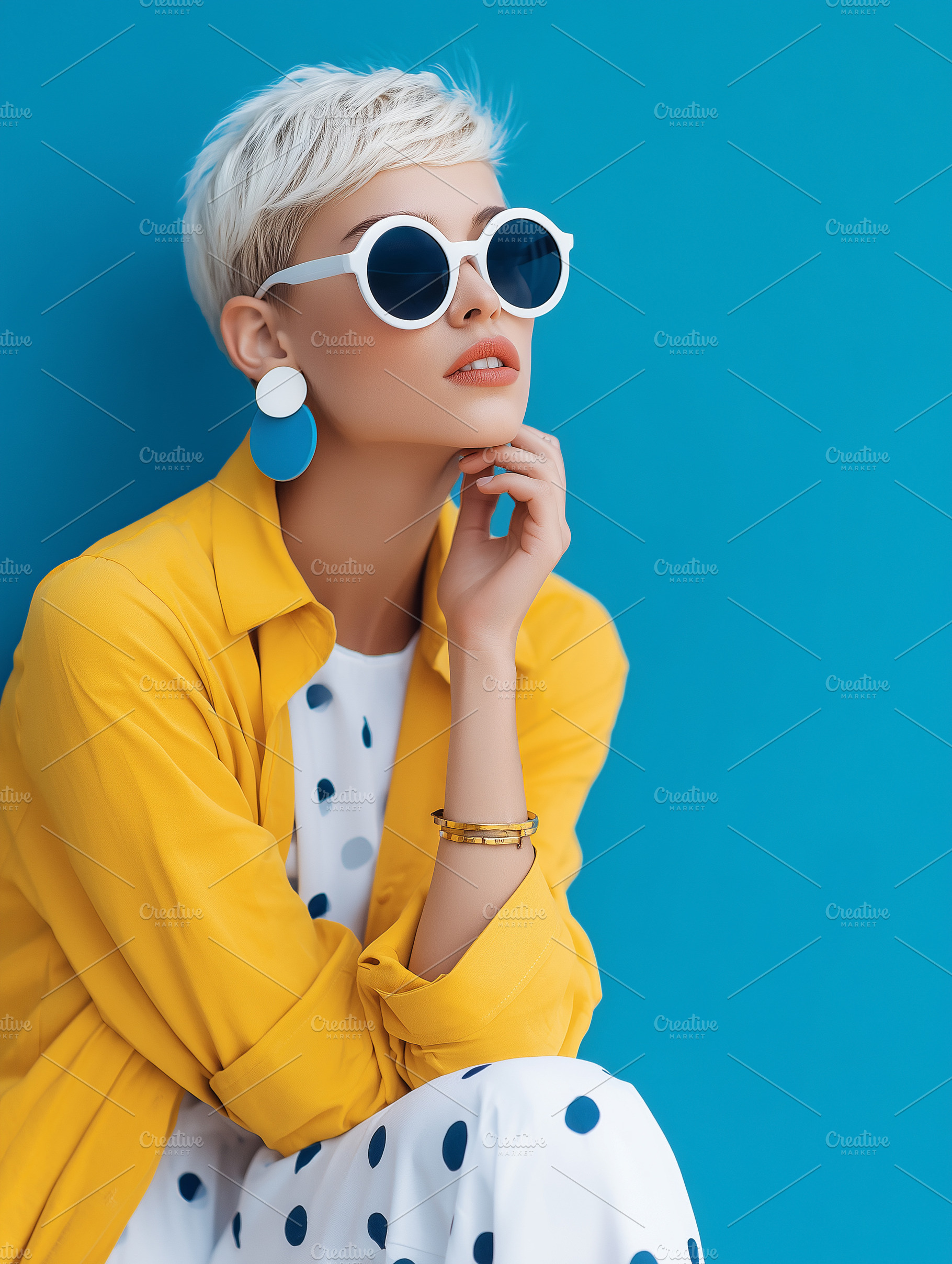 Stylish woman with short pixie hair, a Beauty & Fashion Photo by MistyDay