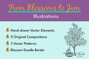 From Blossoms to Jam Illustrations