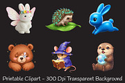 Magical Woodland Animals Creatures, an Illustration by RobertsArt (Thumbnail 7 of 7)