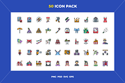 Party and celebration icons, an Outline Icon by Wencory (Thumbnail 1 of 2)