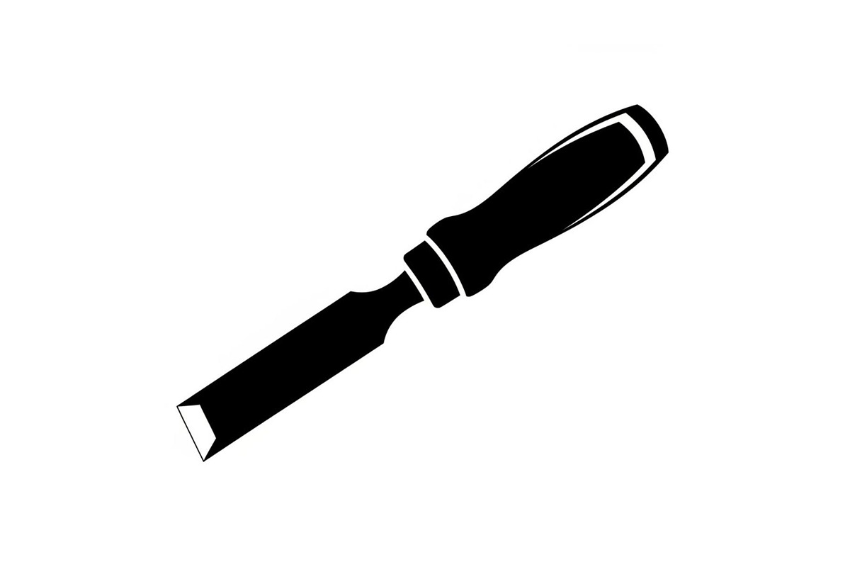 Wood Chisel Tool Silhouette Bundle, a Graphic by Gfx_Store (Photo 8 of 10)