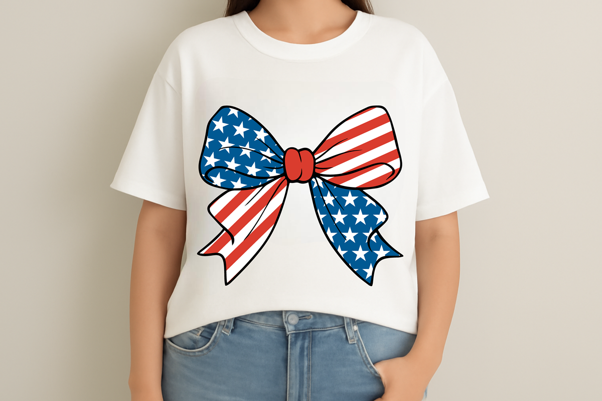 4th Of July Coquette Bow Png Svg, an Object Graphic by EllaMaiyaali (Photo 5 of 5)