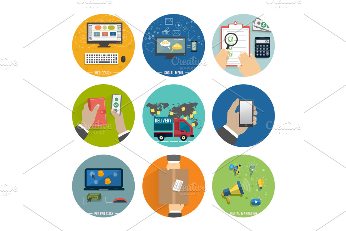 Seo, social media. Internet shopping preview 2