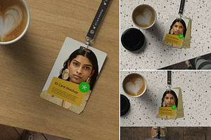 Realistic ID Card Mockup