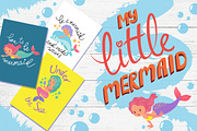 My little mermaid-clipart set, a Graphic by ComelyPics Shop (Thumbnail 1 of 9)