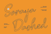 CS Soraya Dashed, a Script Font by Craft Supply Co. (Thumbnail 1 of 8)