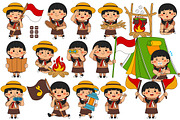 Kawaii Girl Scout Student Activities, an Education Illustration by MEDZ (Thumbnail 1 of 4)