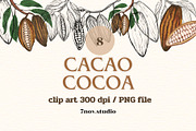 Cacao Cocoa, a Food Illustration by 7nov.studio (Thumbnail 1 of 3)
