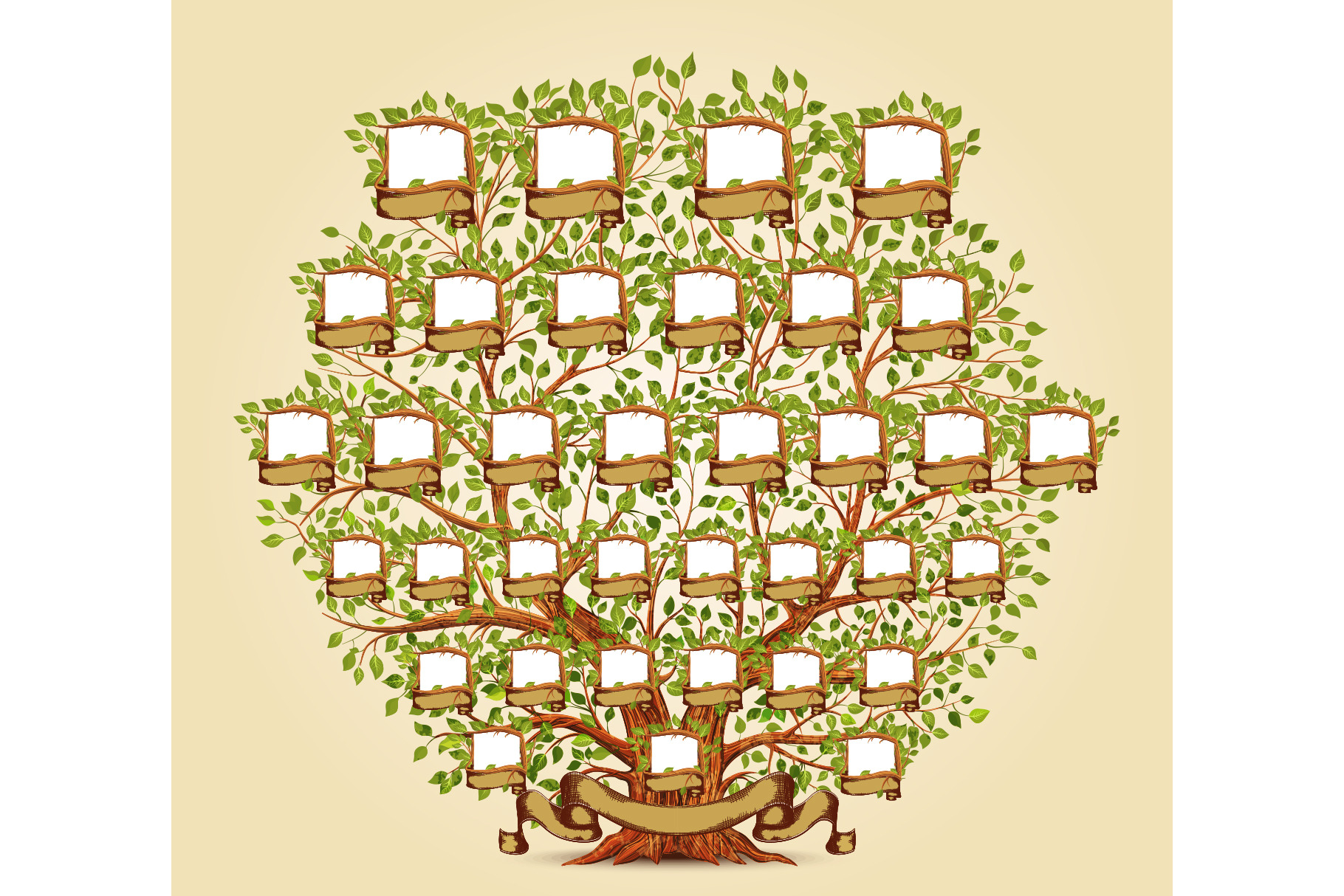 Family Tree template, a Decorative Illustration by Yayasya