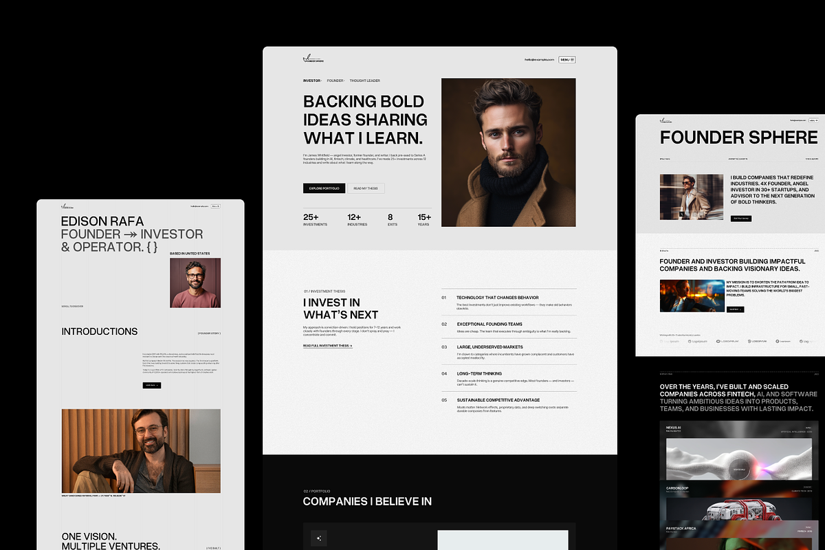 FounderSphere – Resume Figma UI Kit, an UI Kit Template by TNCFlow (Photo 4 of 5)