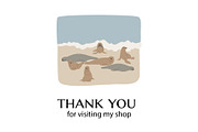 coastal landscape creator clipart, a Person Illustration by LyubovZaytseva (Thumbnail 18 of 18)