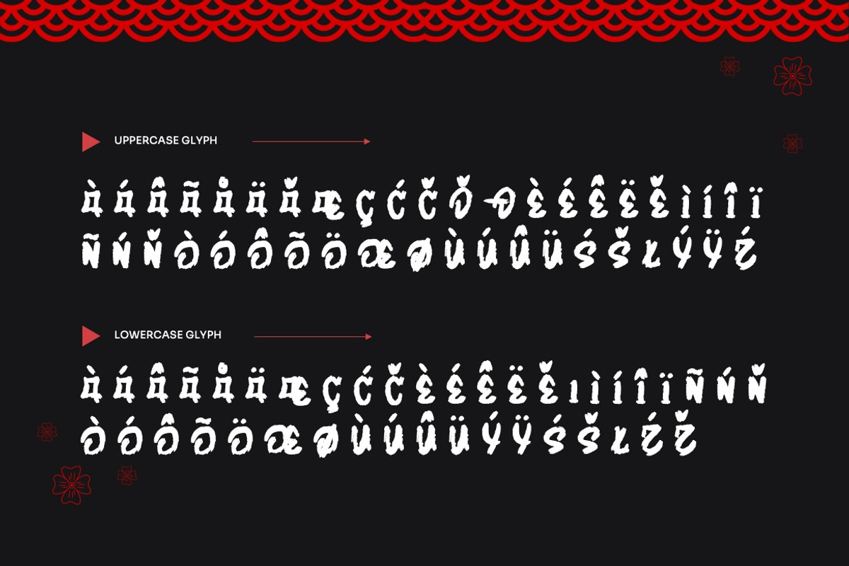 Zenatho - Textured Japanese Font, a Handwritten Font by Dhabee (Photo 5 of 13)