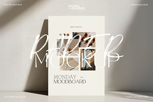 Paper Poster Card Mockup | Branding