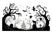 Dark Halloween Forest Design, a Graphic by BIPLOB EXPERT (Thumbnail 5 of 12)
