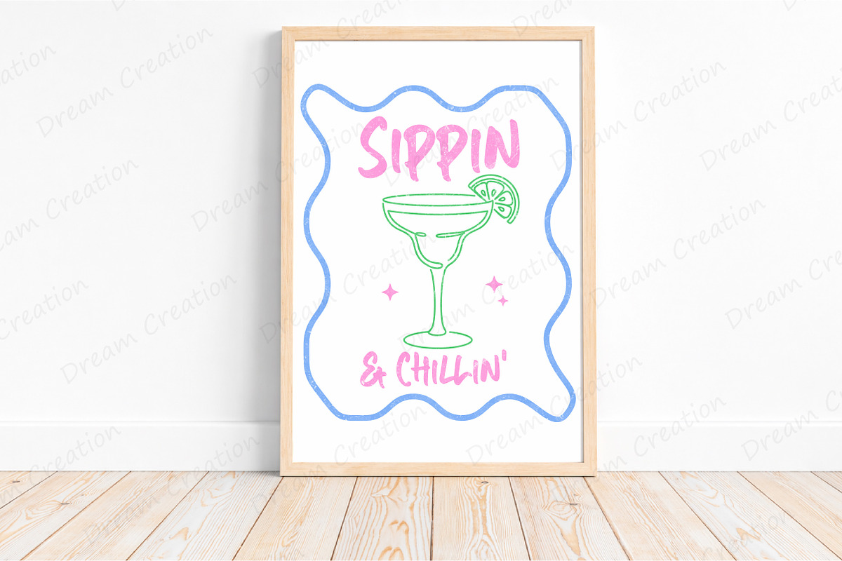 Summer Cocktail PNG Hand Drawn Line, an Illustration by Dream Creation (Photo 2 of 7)