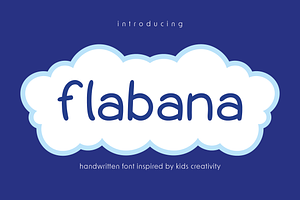 Flabana - Bubble Handwritten Font