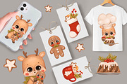 Christmas collection Deer, an Animal Illustration by designs.svkl (Thumbnail 7 of 7)