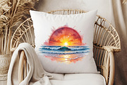 Summer Scenery Watercolor Cliparts, an Illustration by RobertsArt (Thumbnail 4 of 8)