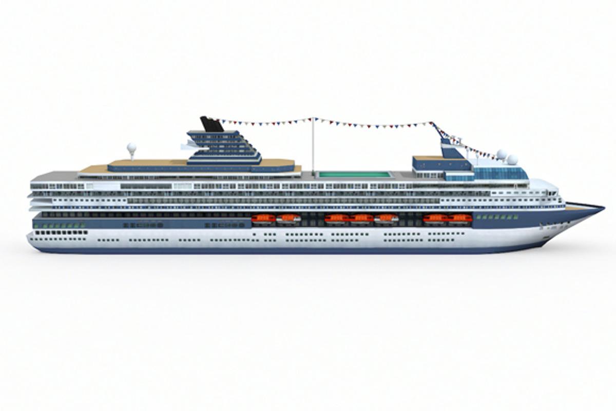 Cruise Ship, a Cars & Vehicle 3D Model by MOTHERHUNTER 3D (Photo 3 of 7)