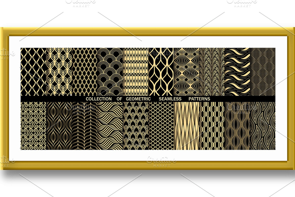 Geometric set of patterns, a Pattern Graphic by RODINA (Photo 2 of 3)