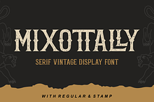 mixottally - serif vintage display f