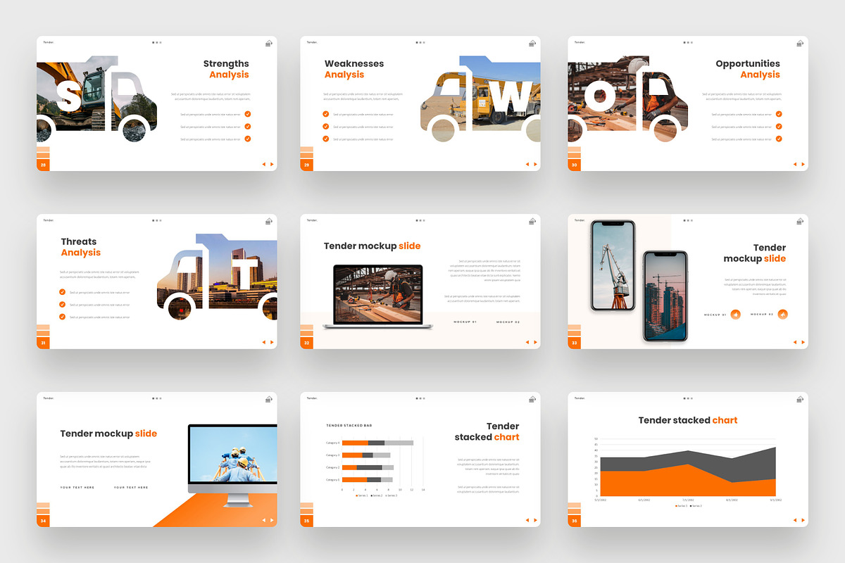 Construction Industry Google Slides, a Presentation Template by BeadyLab (Photo 5 of 6)