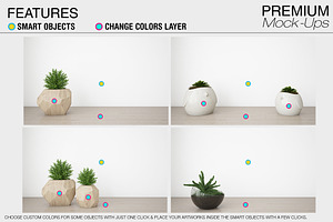 Wall & Frames Mockup - Plants