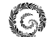 50 Elegant Floral Leaf Spiral Frame, a Decorative Illustration by Amazin_art (Thumbnail 8 of 39)