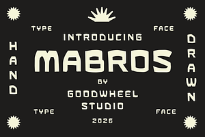 Mabros | Handdrawn Typeface, a Handwritten Font by Goodwheel Studio