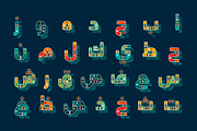 Zakharef - Arabic Color Font, a Script Font by Mostafa El Abasiry (Thumbnail 3 of 15)