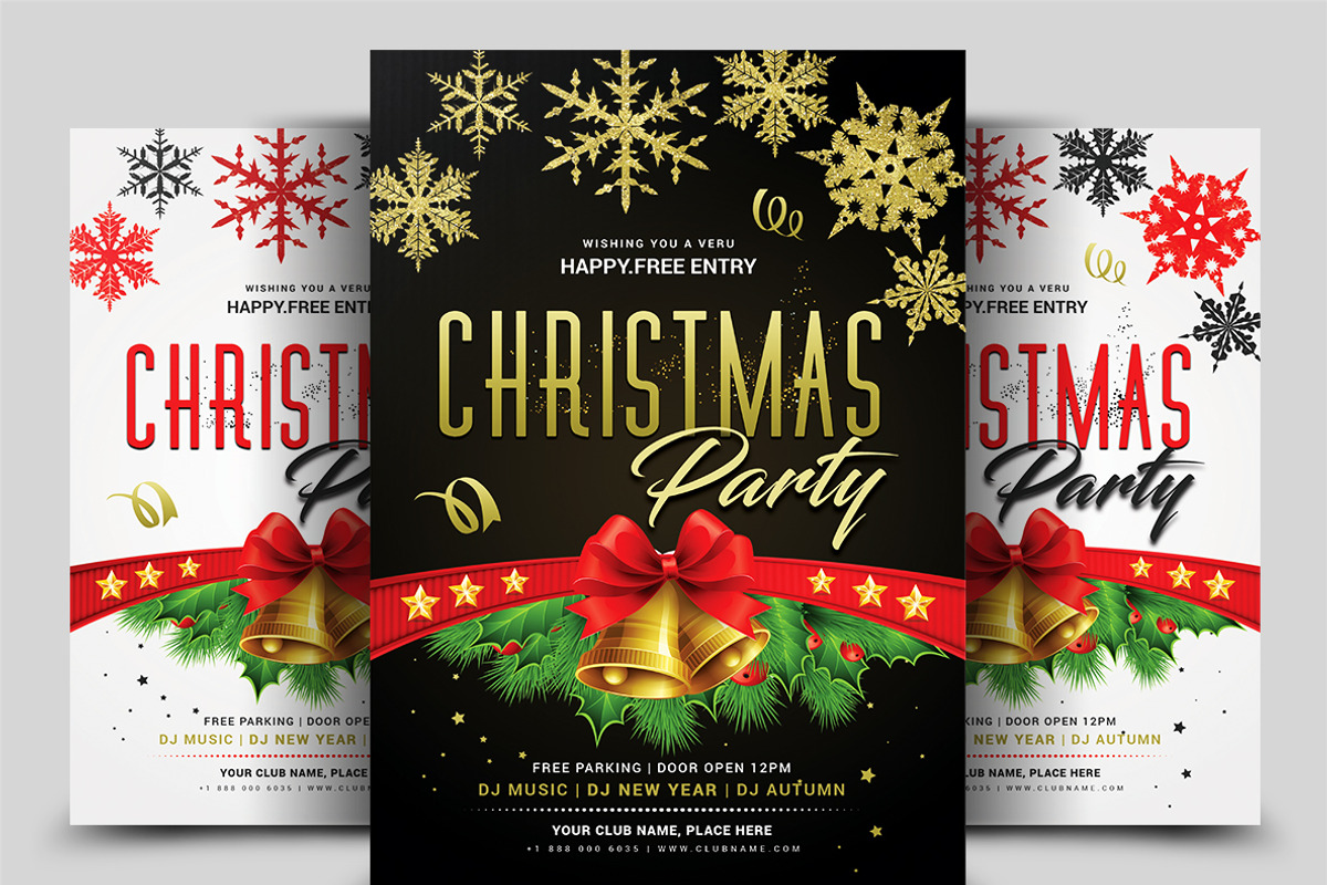 50-Christmas Flyers Bundle, a Flyer Template by AfzaalGraphics (Photo 33 of 49)