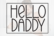 Hello Daddy | Script Font, a Script Font by Scratchones (Thumbnail 1 of 8)