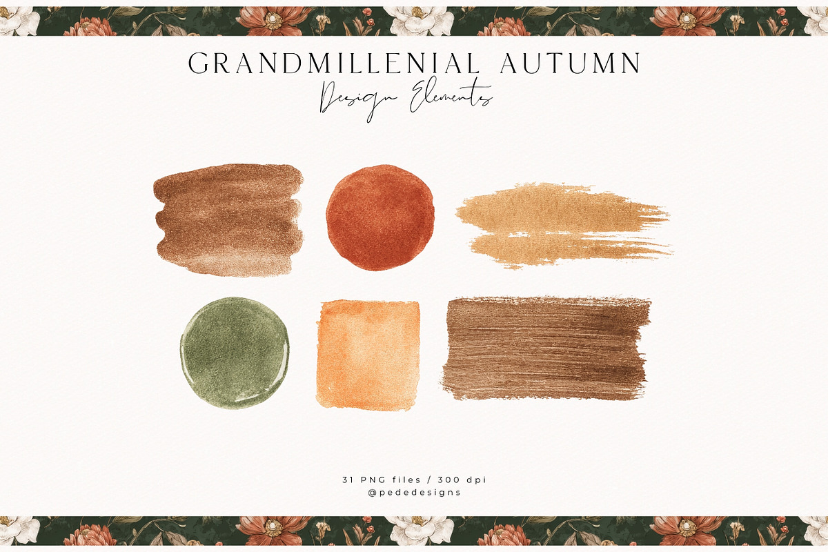 Grandmillenial Autumn Collection, a Seasonal Illustration by PeDe Designs (Photo 22 of 33)
