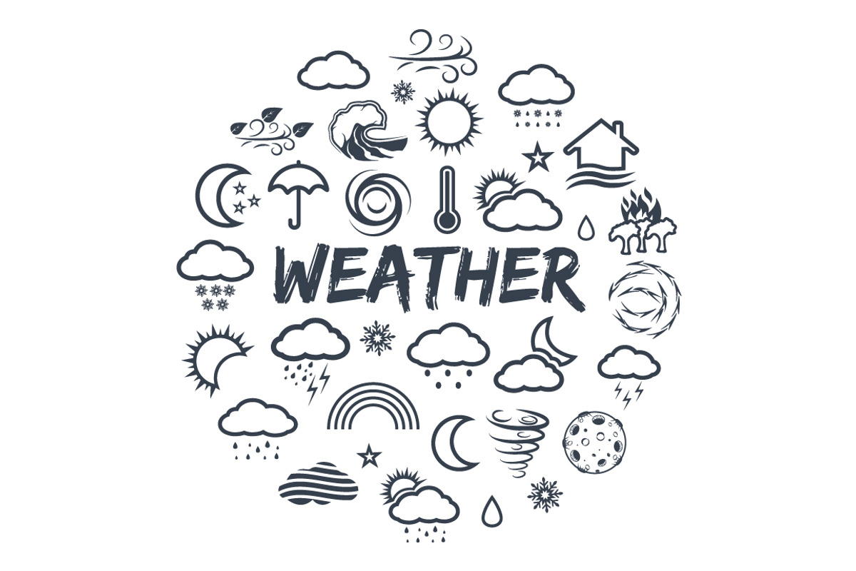 Natural disaster icons set, an Icon by Tomass2015 (Photo 3 of 6)