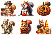 Halloween Squirrel Clipart, an Illustration by OK Design (Thumbnail 5 of 5)