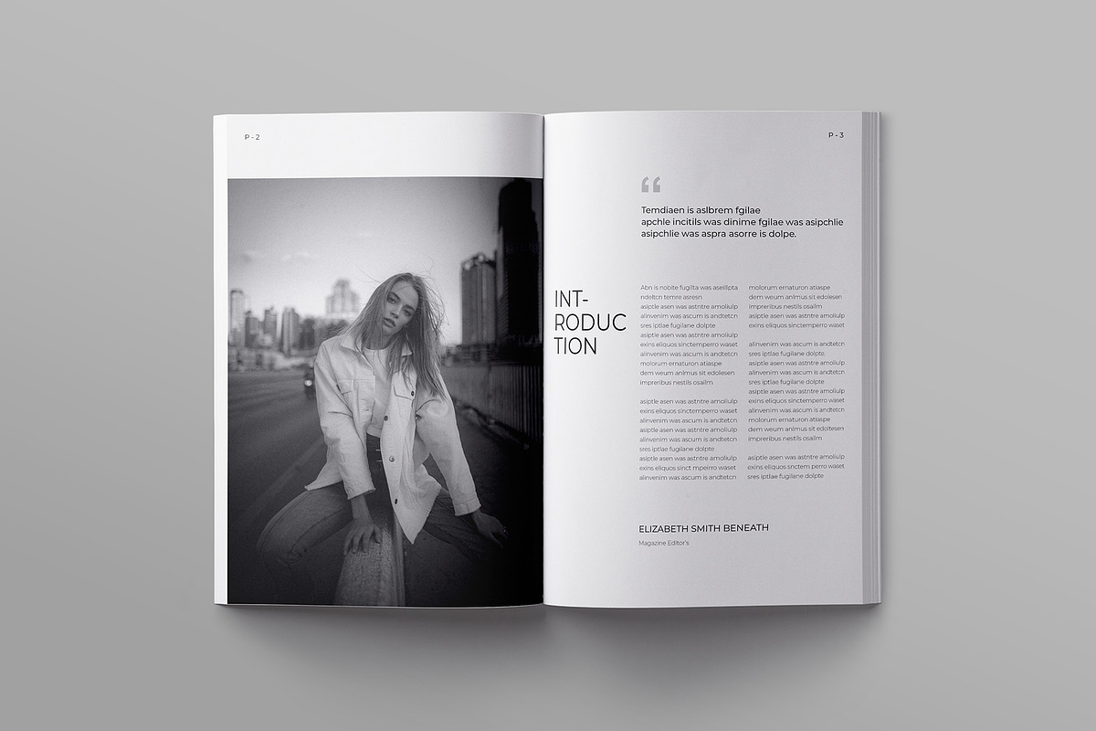 Magazine Template preview 2