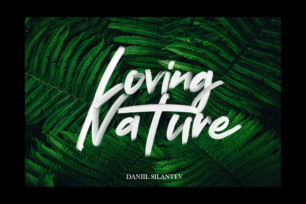 Redrock - SVG Brush Font preview 7
