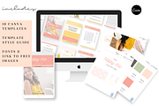 Happy Chic Workbook Canva or Adobe, a Magazine Template by VanessaRyan.co (Thumbnail 1 of 3)