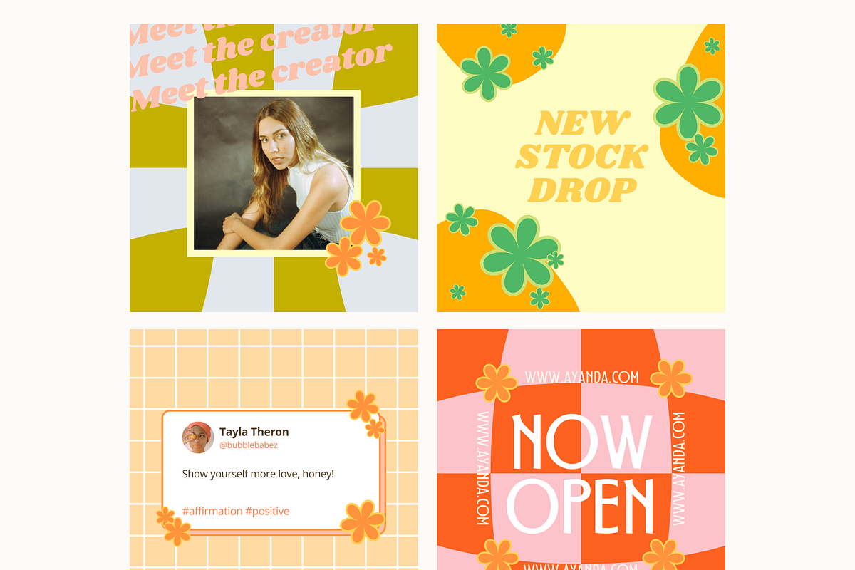 Holy Funk Instagram POST Templates, a Social Media Template by Hell Yeah Designs (Photo 3 of 6)