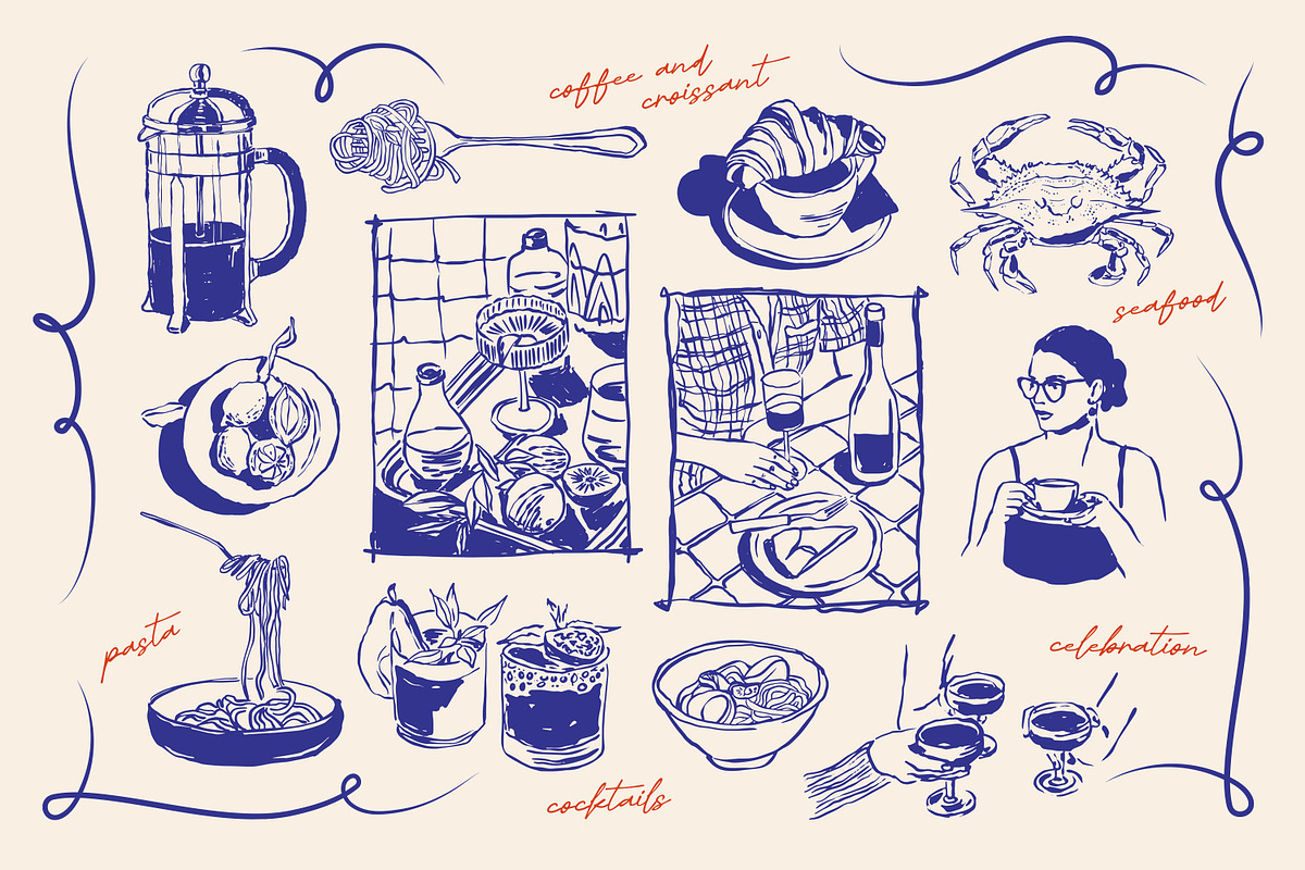 Food Illustrations, a Food Illustration by DesignThatMatters (Photo 3 of 12)