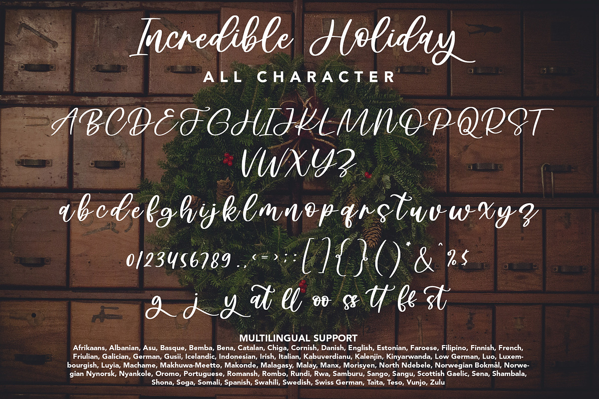 Incredible Holiday - Handwritten, a Handwritten Font by Arendxstudio (Photo 9 of 9)