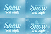 Snow Text Effect Psd for Photoshop preview 4