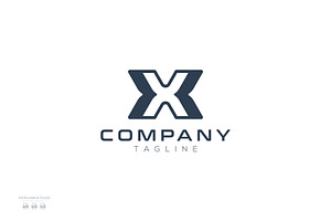 Letter X company logo design, a Branding & Logo Template by mhafifuadi