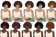 Self Love Girl Clipart, a Person Illustration by GlamArtZhanna (Thumbnail 4 of 5)