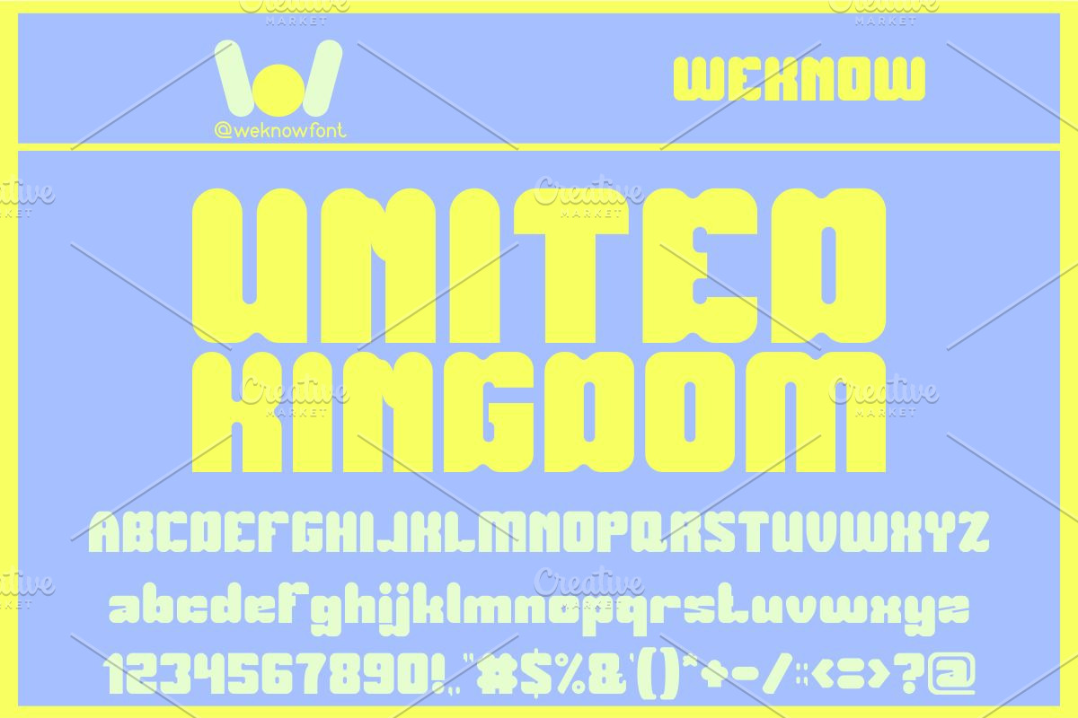 Airplane Snack font, a Font by weknow (Photo 4 of 5)