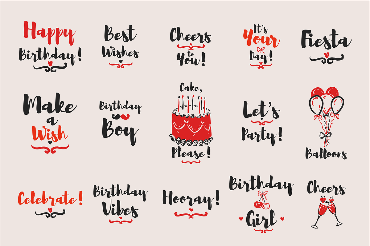 Birthday Party Clip Art SVG, PNG, a Decorative Illustration by Anada Arty (Photo 24 of 25)