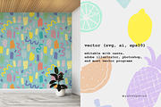 Inky doodles vector pattern set, SVG, a Pattern Graphic by Palette Pursuit (Thumbnail 6 of 8)